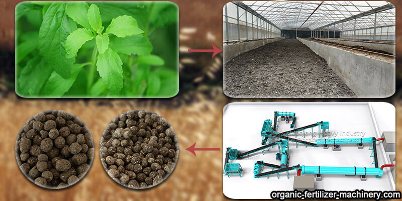 stevia residue organic fertilizer production equipment