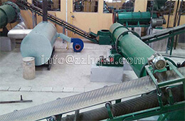 Installation of dryer, cooler, coating machine in fertilizer production line