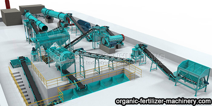 Granular organic fertilizer manufacturing process