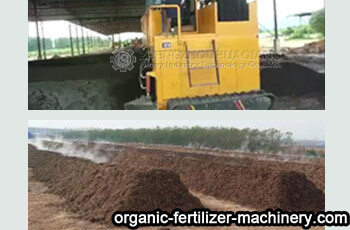 windrow compost turning machine
