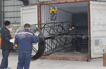 Loading site of organic fertilizer equipment export to Vietnam