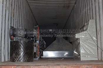 Loading site of organic fertilizer equipment export to Vietnam