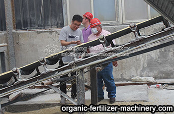 American customers visit Huaqiang fertilizer machine manufacturers