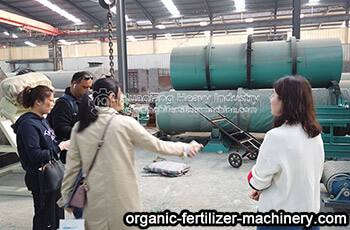 Libyan customer visit fertilizer equipment