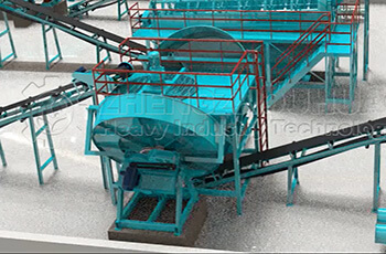 Organic Fertilizer Disc Granulator Production Line